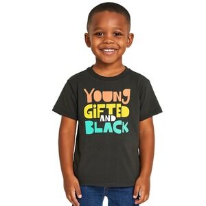 Delta Pro Weight Youth 4 TShirt Black Graphic Pullover Bold Statement Cotton NEW